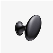 Oval Knob - Matt Black