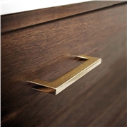 Flat Handle - Polished Brass Fitted