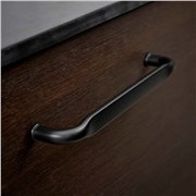 Gate Handle - Matt Black Fitted