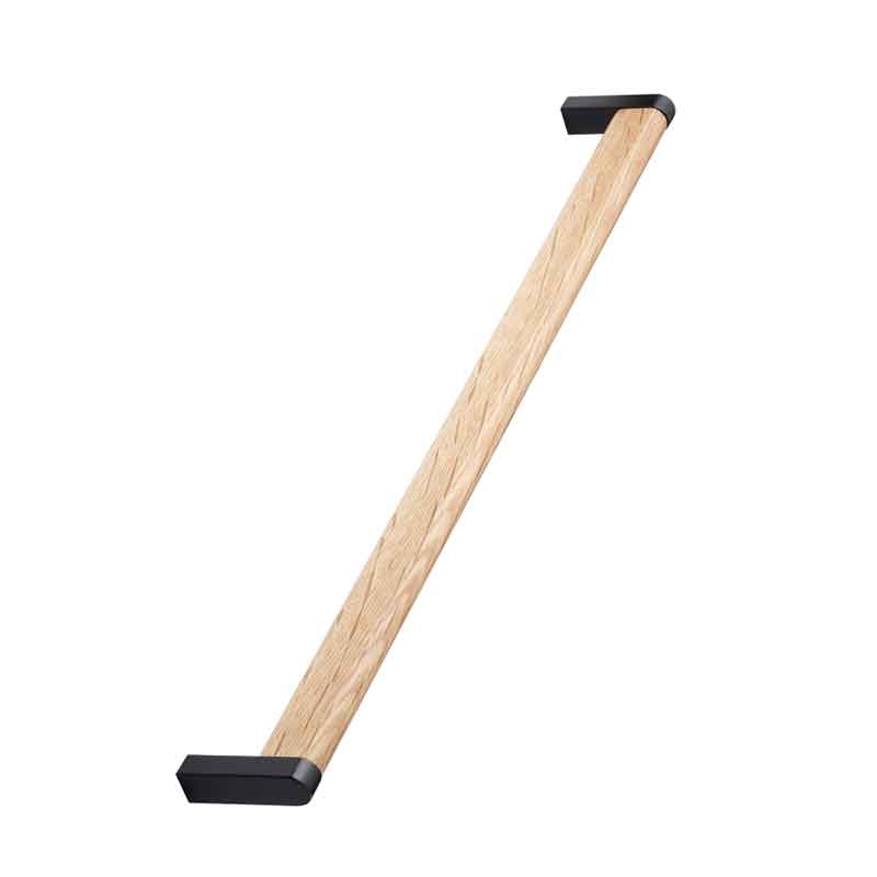 Crossing Handle - Lacquered Oak/Matt Black