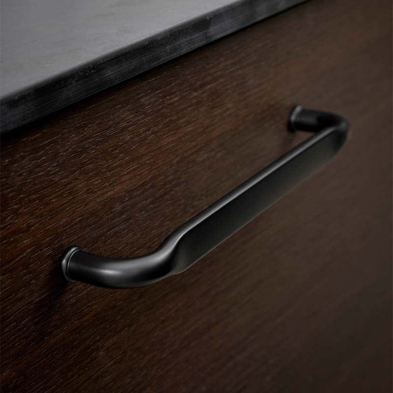 Gate Handle - Matt Black Fitted